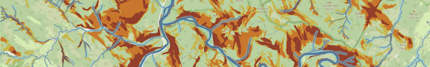 Mapa: stoki i bufory wody